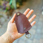 The Real McCaul Keyring Pull-Out Key Holder Case Australian Made Australian Owned Leather Pull-Out Key Holder Case