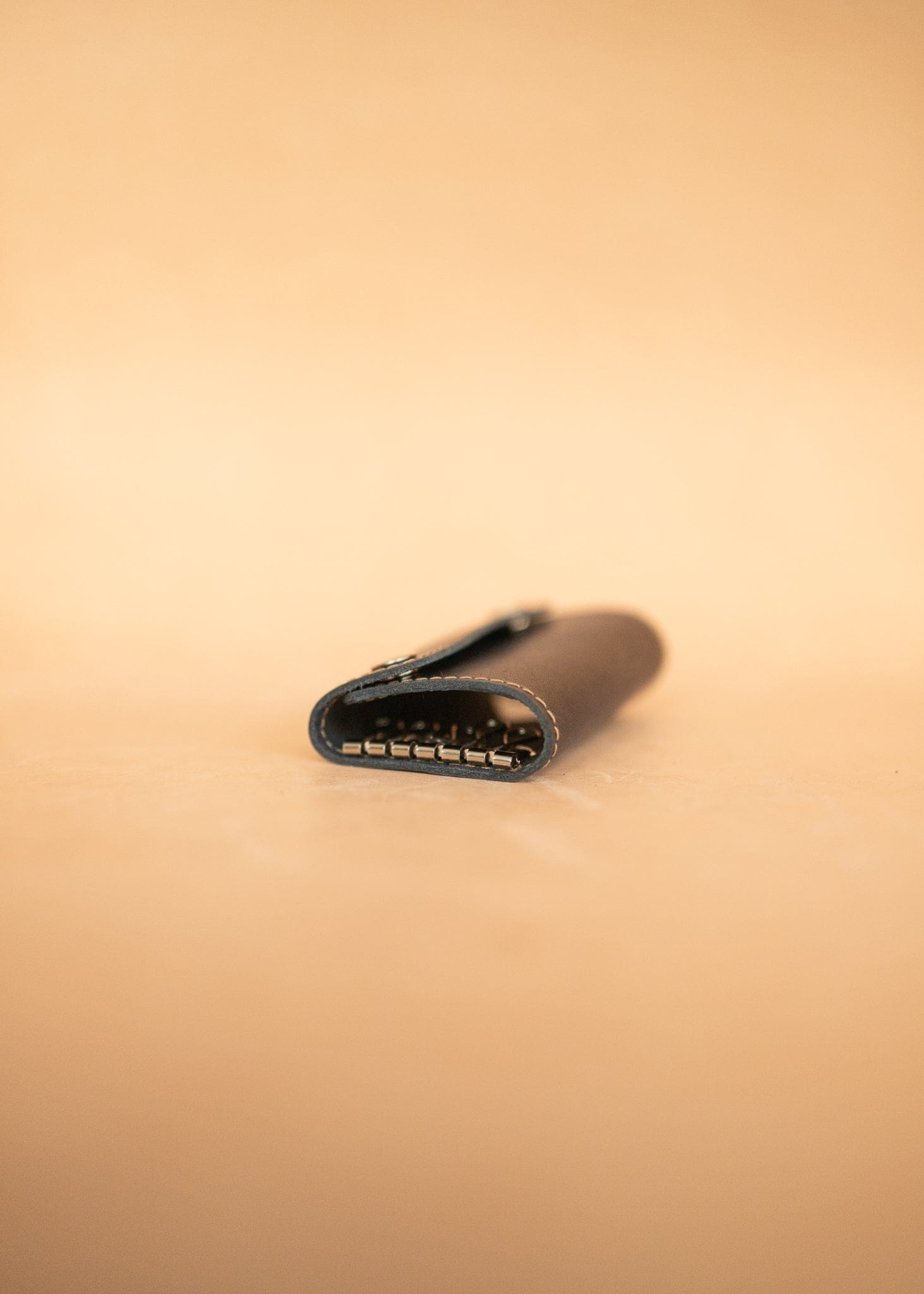 The Real McCaul Keyring Traditional Key Case Wallet Australian Made Australian Owned Tri-Pocket Leather Pouch 