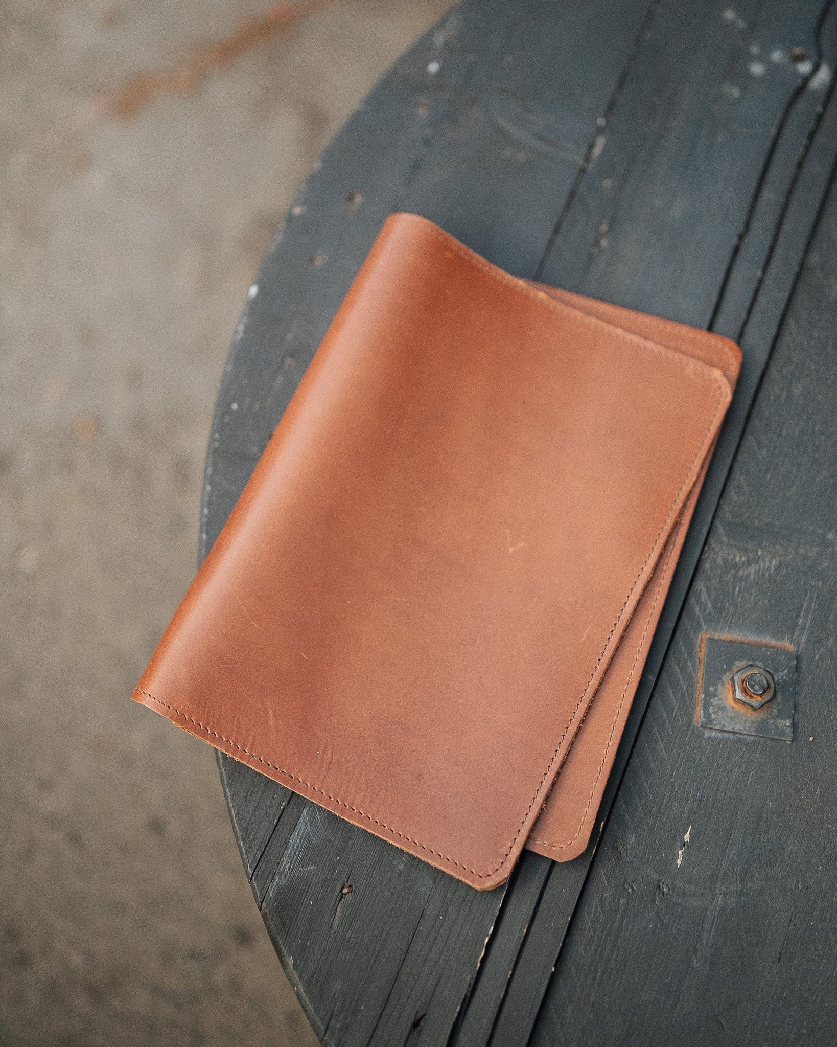 The Real McCaul Leathergoods A4 Diary Journal Cover Australian Made Australian Owned Leather Rustic Book/Diary Cover Australian Made
