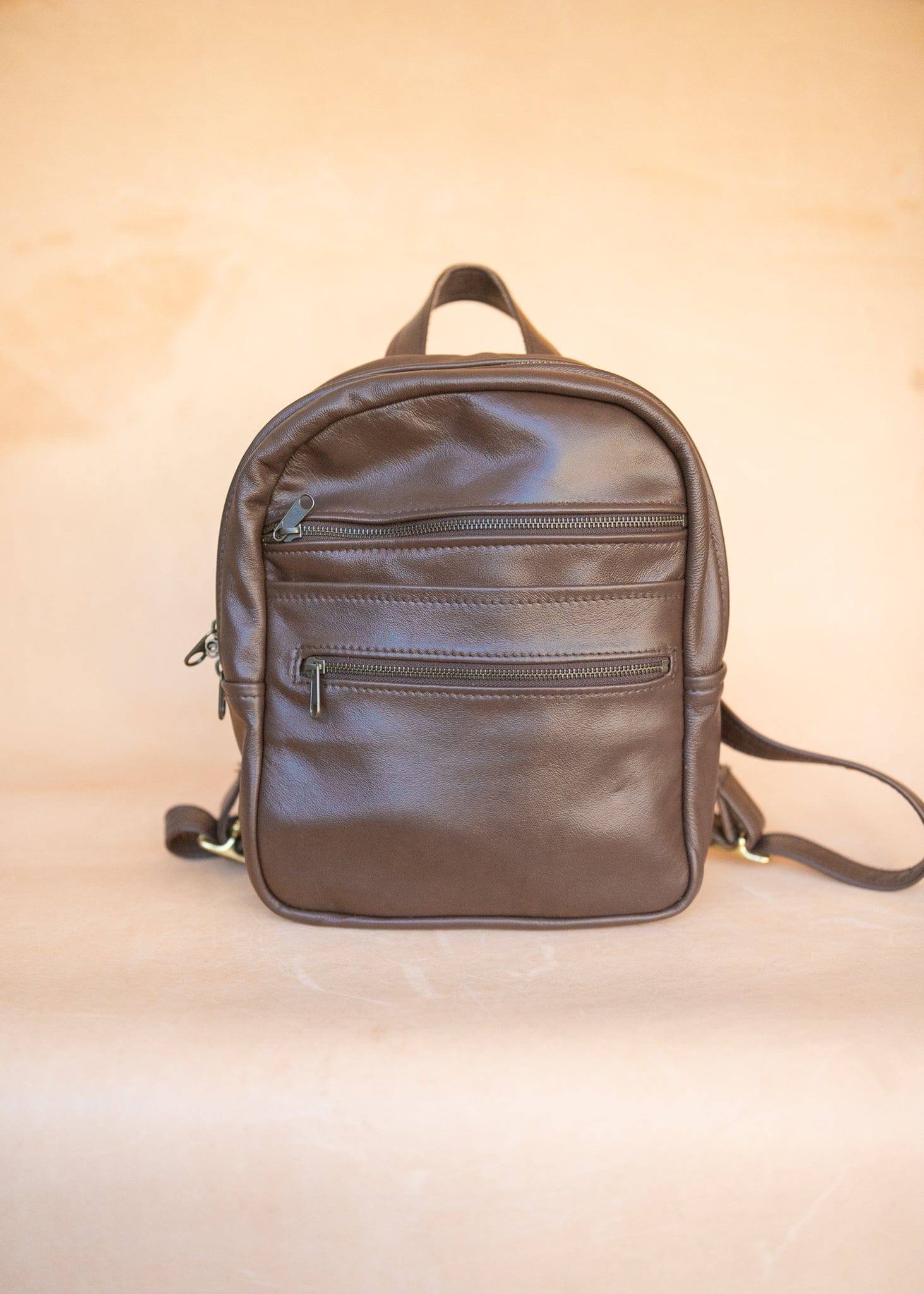 The Real McCaul Leathergoods Back Packs The Annie Backpack - Large - Cowhide - Chestnut Australian Made Australian Owned Leather Backpacks Made in Australia