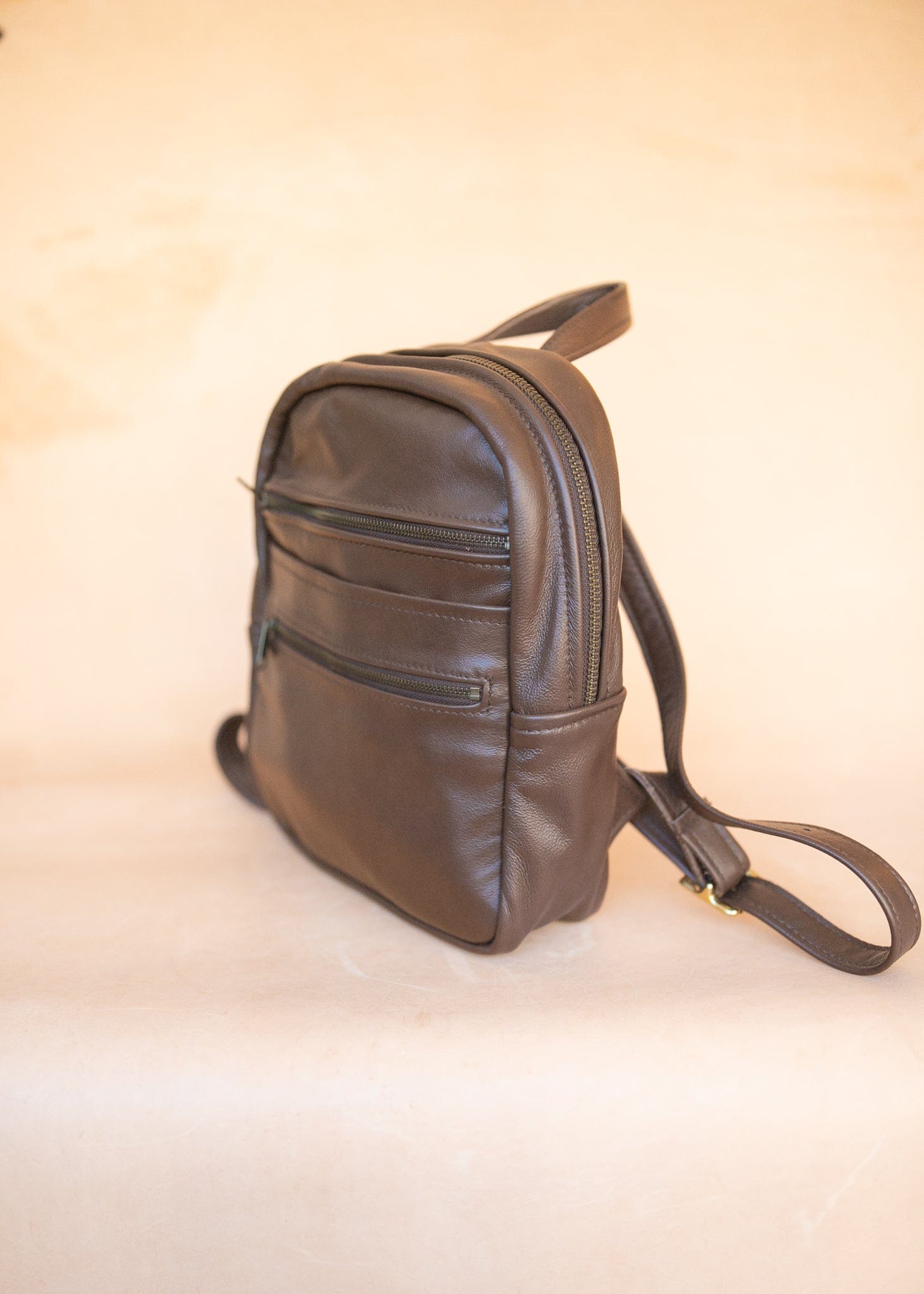 The Real McCaul Leathergoods Back Packs The Annie Backpack - Large - Cowhide - Chestnut Australian Made Australian Owned Leather Backpacks Made in Australia