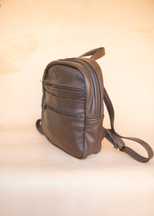 The Real McCaul Leathergoods Back Packs The Annie Backpack - Large - Cowhide - Chestnut Australian Made Australian Owned Leather Backpacks Made in Australia