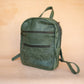 The Real McCaul Leathergoods Back Packs The Annie Backpack - Large - Cowhide - Green Marble Australian Made Australian Owned Leather Backpacks Made in Australia
