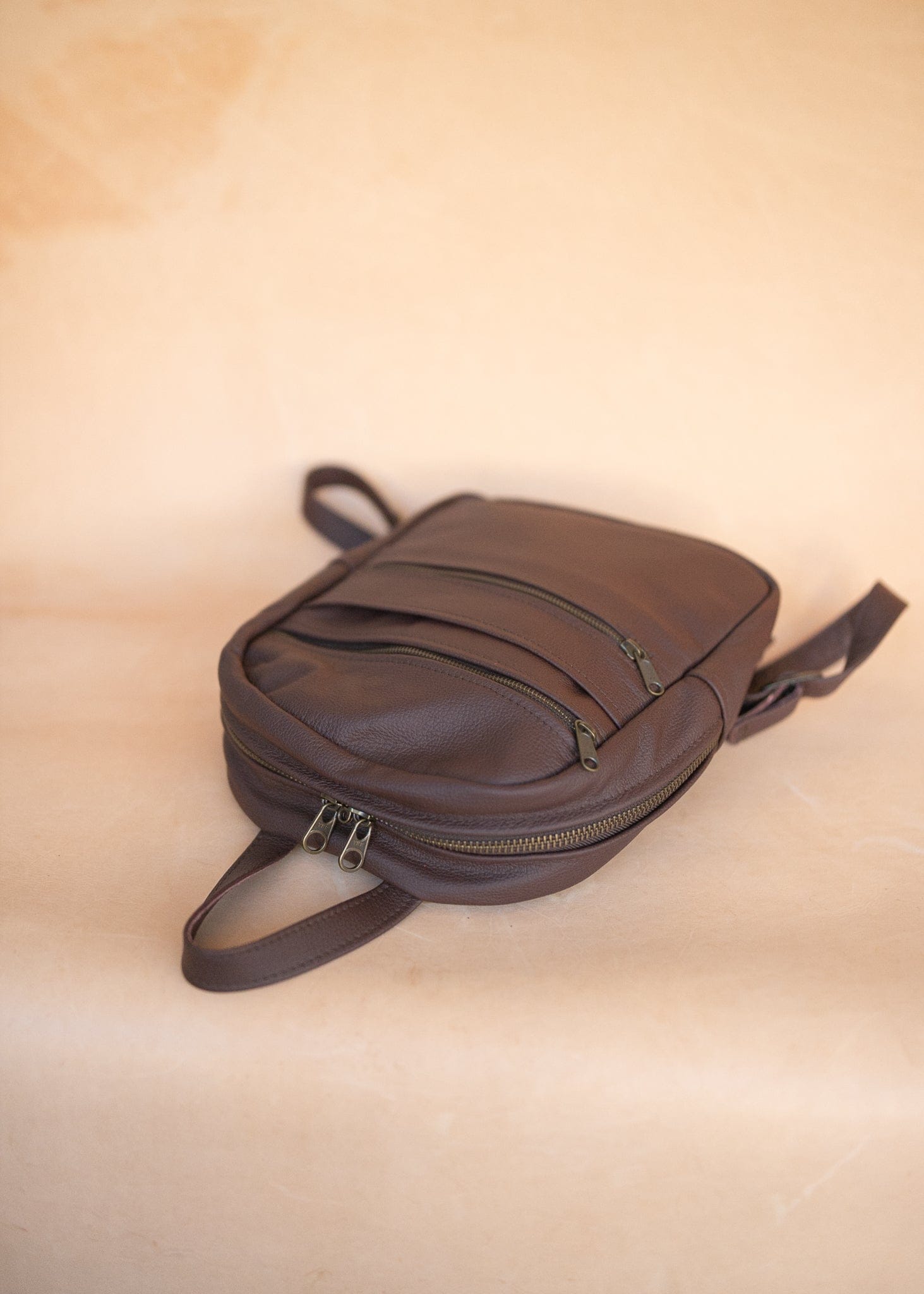 The Real McCaul Leathergoods Back Packs The Annie Backpack - Large - Cowhide - Plum Australian Made Australian Owned Leather Backpacks Made in Australia