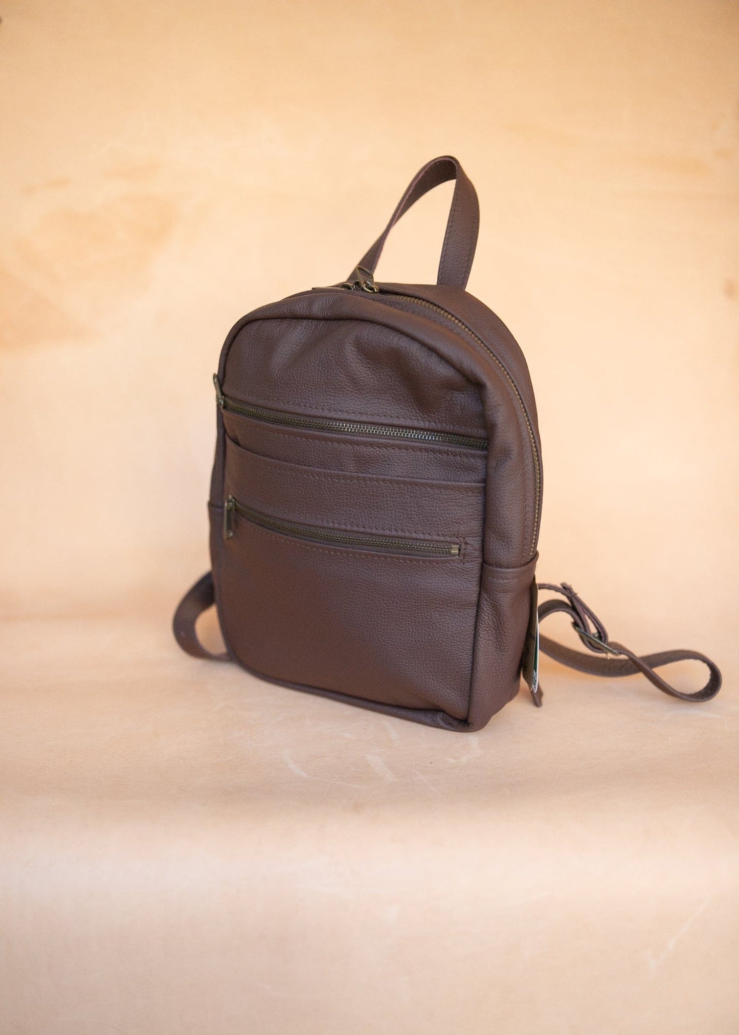 The Real McCaul Leathergoods Back Packs The Annie Backpack - Large - Cowhide - Plum Australian Made Australian Owned Leather Backpacks Made in Australia