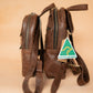 The Real McCaul Leathergoods Back Packs The Annie Backpack - Large - Cowhide - Premium Marble Brown Australian Made Australian Owned Leather Backpacks Made in Australia