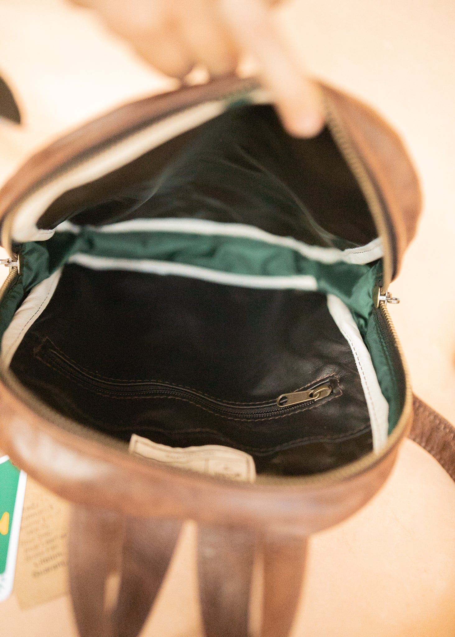 The Real McCaul Leathergoods Back Packs The Annie Backpack - Large - Cowhide - Premium Marble Brown Australian Made Australian Owned Leather Backpacks Made in Australia