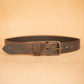 The Real McCaul Leathergoods Belts Antique Brass / 72cm/28” (for pants size 24”) Legacy Casual Belt 38mm - Rustic Brown Australian Made Australian Owned Solid Leather Men's Belt - Handmade in Australia - Rustic Brown - Brass Buckle