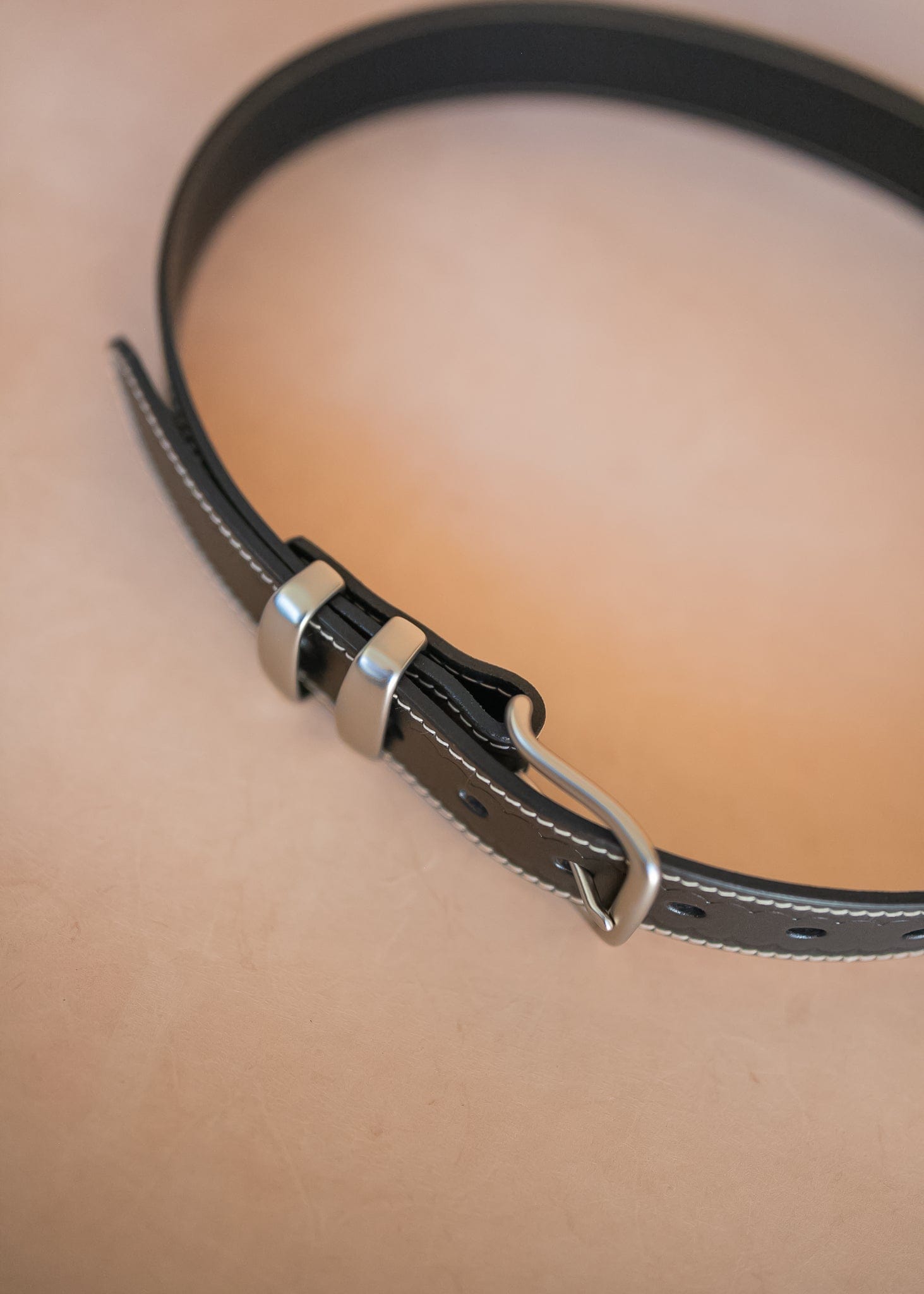 The Real McCaul Leathergoods Belts Deluxe Rancher Belt - 38mm - Black Australian Made Australian Owned Australian Made Solid Leather Full Grain Rancher Belt- Black