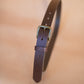 The Real McCaul Leathergoods Belts Legacy Casual Belt 32mm - Burgundy Australian Made Australian Owned Solid Leather Men's Belt - Handmade in Australia - Brass Buckle