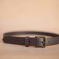 The Real McCaul Leathergoods Belts Legacy Casual Belt 32mm - Burgundy Australian Made Australian Owned Solid Leather Men's Belt - Handmade in Australia - Brass Buckle