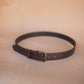 The Real McCaul Leathergoods Belts Legacy Casual Belt 32mm - Burgundy Australian Made Australian Owned Solid Leather Men's Belt - Handmade in Australia - Brass Buckle
