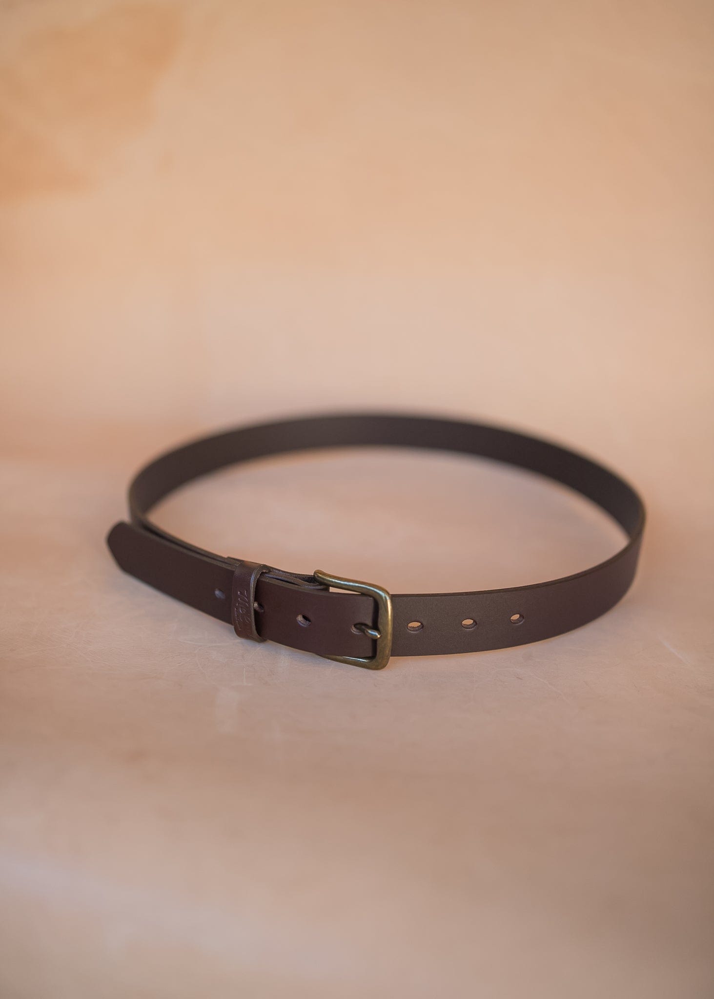 The Real McCaul Leathergoods Belts Legacy Casual Belt 32mm - Burgundy Australian Made Australian Owned Solid Leather Men's Belt - Handmade in Australia - Brass Buckle