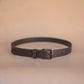 The Real McCaul Leathergoods Belts Legacy Casual Belt 32mm - Burgundy Australian Made Australian Owned Solid Leather Men's Belt - Handmade in Australia - Brass Buckle