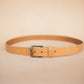 The Real McCaul Leathergoods Belts Legacy Casual Belt 32mm - Natural Australian Made Australian Owned Solid Leather Men's Belt - Handmade in Australia - Brass Buckle