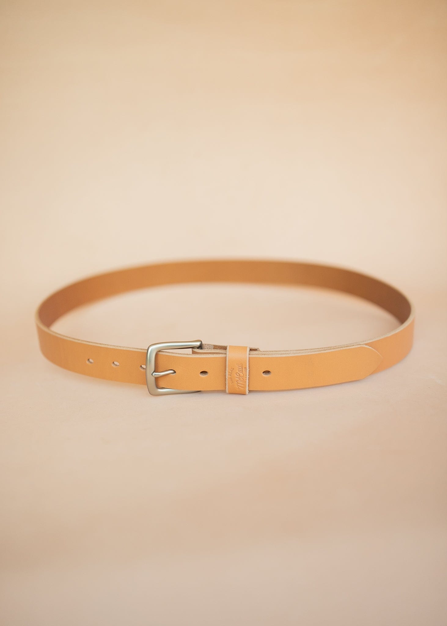 The Real McCaul Leathergoods Belts Legacy Casual Belt 32mm - Natural Australian Made Australian Owned Solid Leather Men's Belt - Handmade in Australia - Brass Buckle