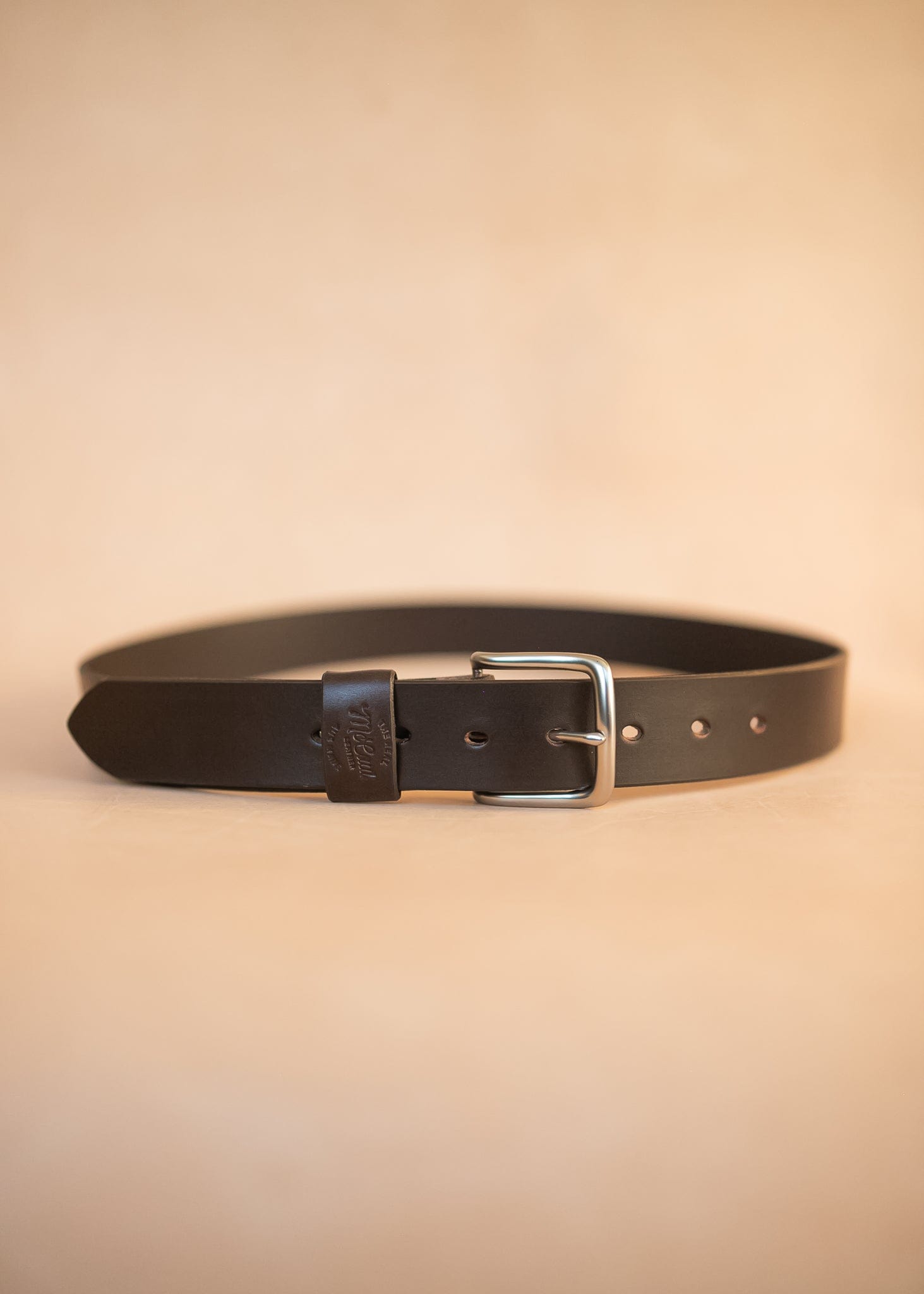 The Real McCaul Leathergoods Belts Legacy Casual Belt 38mm - Dark Brown Australian Made Australian Owned Solid Leather Men's Belt - Handmade in Australia - Dark Brown - Brass Buckle