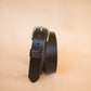The Real McCaul Leathergoods Belts Legacy Casual Belt 38mm - Dark Brown Australian Made Australian Owned Solid Leather Men's Belt - Handmade in Australia - Dark Brown - Brass Buckle