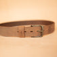 The Real McCaul Leathergoods Belts Legacy Casual Belt 38mm - Light Vintage Australian Made Australian Owned Solid Leather Men's Belt - Handmade in Australia - Rustic Brown - Brass Buckle