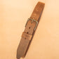 The Real McCaul Leathergoods Belts Legacy Casual Belt 38mm - Light Vintage Australian Made Australian Owned Solid Leather Men's Belt - Handmade in Australia - Rustic Brown - Brass Buckle