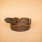 The Real McCaul Leathergoods Belts Legacy Casual Belt 38mm - Rustic Brown Australian Made Australian Owned Solid Leather Men's Belt - Handmade in Australia - Rustic Brown - Brass Buckle
