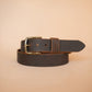 The Real McCaul Leathergoods Belts Legacy Casual Belt 38mm - Rustic Brown Australian Made Australian Owned Solid Leather Men's Belt - Handmade in Australia - Rustic Brown - Brass Buckle