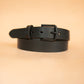 The Real McCaul Leathergoods Belts Midnight Legacy Belt 32mm - Black Australian Made Australian Owned Solid Leather Men's Belt - Handmade in Australia - Brass Buckle