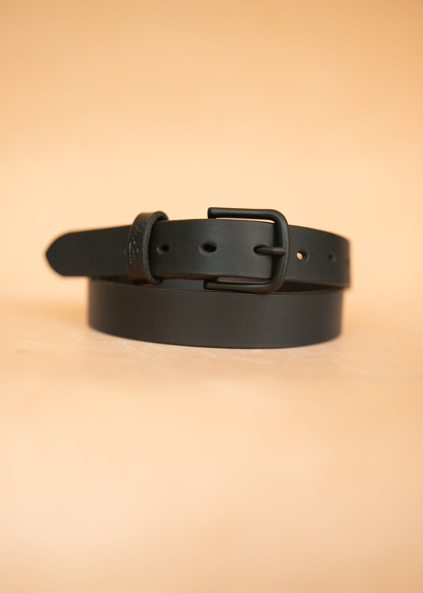 The Real McCaul Leathergoods Belts Midnight Legacy Belt 32mm - Black Australian Made Australian Owned Solid Leather Men's Belt - Handmade in Australia - Brass Buckle