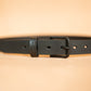 The Real McCaul Leathergoods Belts Midnight Legacy Belt 32mm - Black Australian Made Australian Owned Solid Leather Men's Belt - Handmade in Australia - Brass Buckle