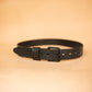 The Real McCaul Leathergoods Belts Midnight Legacy Belt 38mm - Black Australian Made Australian Owned Solid Leather Men's Belt - Handmade in Australia - Black - Brass Buckle