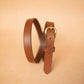 The Real McCaul Leathergoods Belts Narrow 25mm Belt - Stitched - Tan Australian Made Australian Owned Australian Made 25mm Narrow Leather Belt - Tan