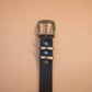 The Real McCaul Leathergoods Belts Plain 32mm Belt - Double Keeper - Dark Brown Australian Made Australian Owned Solid Leather Men's Belt - Handmade in Australia - Brass Buckle