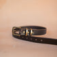 The Real McCaul Leathergoods Belts Plain 32mm Belt - Double Keeper - Dark Brown Australian Made Australian Owned Solid Leather Men's Belt - Handmade in Australia - Brass Buckle