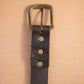 The Real McCaul Leathergoods Belts Plain 32mm Belt - Double Keeper - Dark Brown Australian Made Australian Owned Solid Leather Men's Belt - Handmade in Australia - Brass Buckle