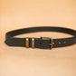 The Real McCaul Leathergoods Belts Plain 38mm Belt - Double Keeper - Black Australian Made Australian Owned Genuine Solid Cowhide Leather Belt - Handmade in Australia