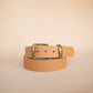The Real McCaul Leathergoods Belts Plain 38mm Belt - Natural Australian Made Australian Owned Solid Leather Men's Belt - Handmade in Australia - Natural - Brass Buckle