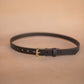 The Real McCaul Leathergoods Belts Plain Narrow 25mm Belt - Dark Brown Australian Made Australian Owned Australian Made 25mm Narrow Leather Belt - Tan