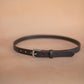 The Real McCaul Leathergoods Belts Plain Narrow 25mm Belt - Dark Brown Australian Made Australian Owned Australian Made 25mm Narrow Leather Belt - Tan