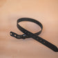 The Real McCaul Leathergoods Belts Press Stud Clip Belt 38mm- Black Australian Made Australian Owned Solid Leather Men's Belt - Handmade in Australia - Black - Brass Buckle