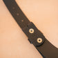 The Real McCaul Leathergoods Belts Press Stud Clip Belt 38mm- Black Australian Made Australian Owned Solid Leather Men's Belt - Handmade in Australia - Black - Brass Buckle