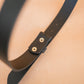 The Real McCaul Leathergoods Belts Press Stud Clip Belt 38mm- Black Australian Made Australian Owned Solid Leather Men's Belt - Handmade in Australia - Black - Brass Buckle