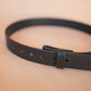 The Real McCaul Leathergoods Belts Press Stud Clip Belt 38mm- Black Australian Made Australian Owned Solid Leather Men's Belt - Handmade in Australia - Black - Brass Buckle