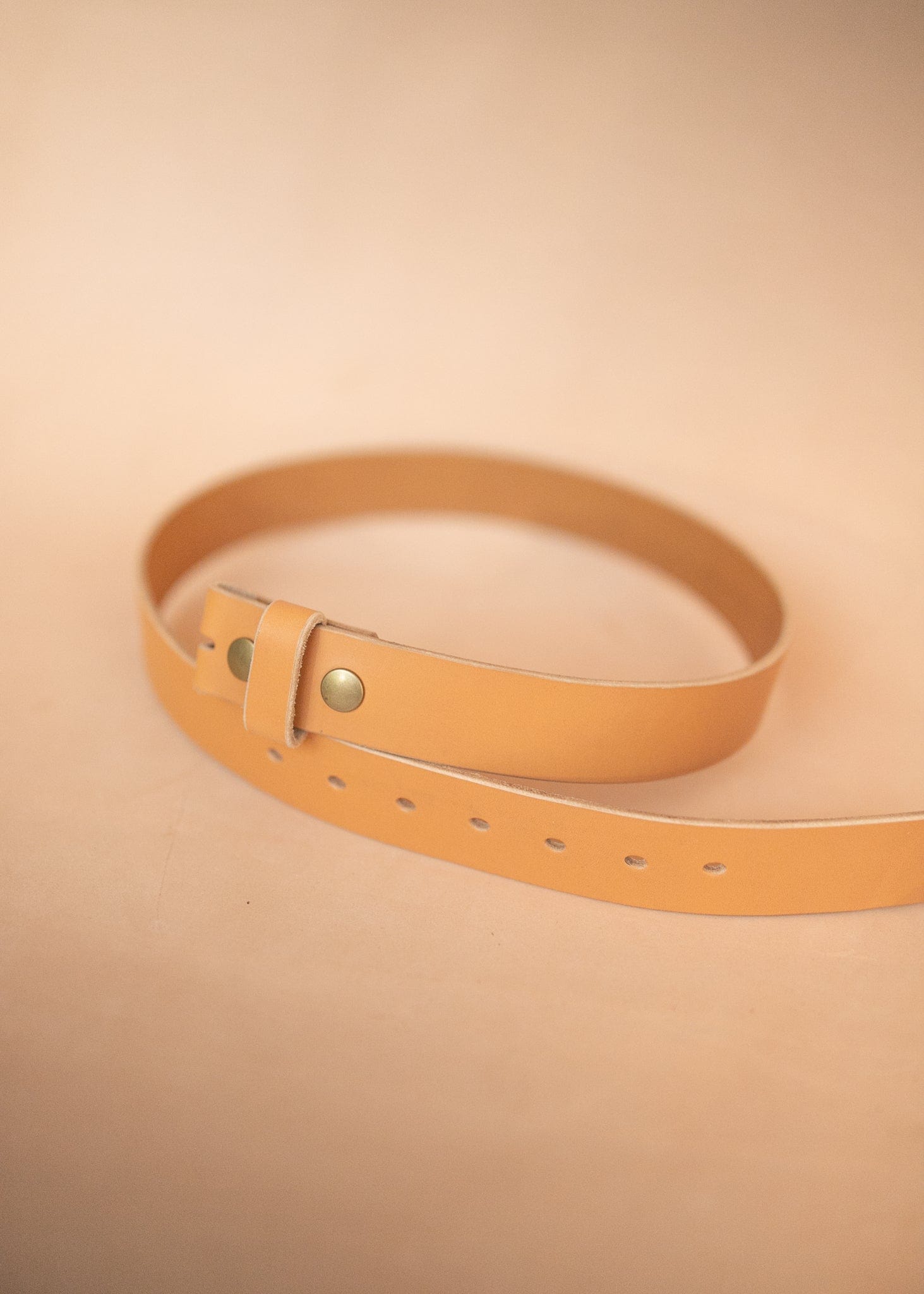 The Real McCaul Leathergoods Belts Press Stud Clip Belt 38mm - Natural Australian Made Australian Owned Solid Leather Men's Belt - Handmade in Australia - Black - Brass Buckle