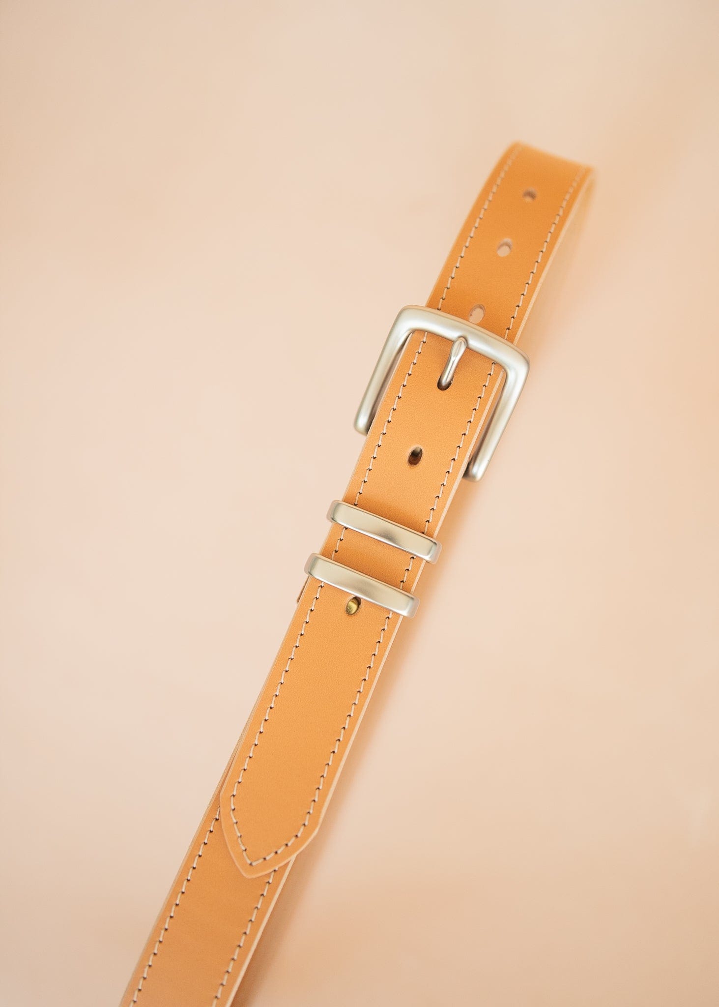 The Real McCaul Leathergoods Belts Rancher Belt 35mm - Natural Australian Made Australian Owned Australian Made Solid Leather Full Grain Rancher Belt- Brass Buckle - Natural