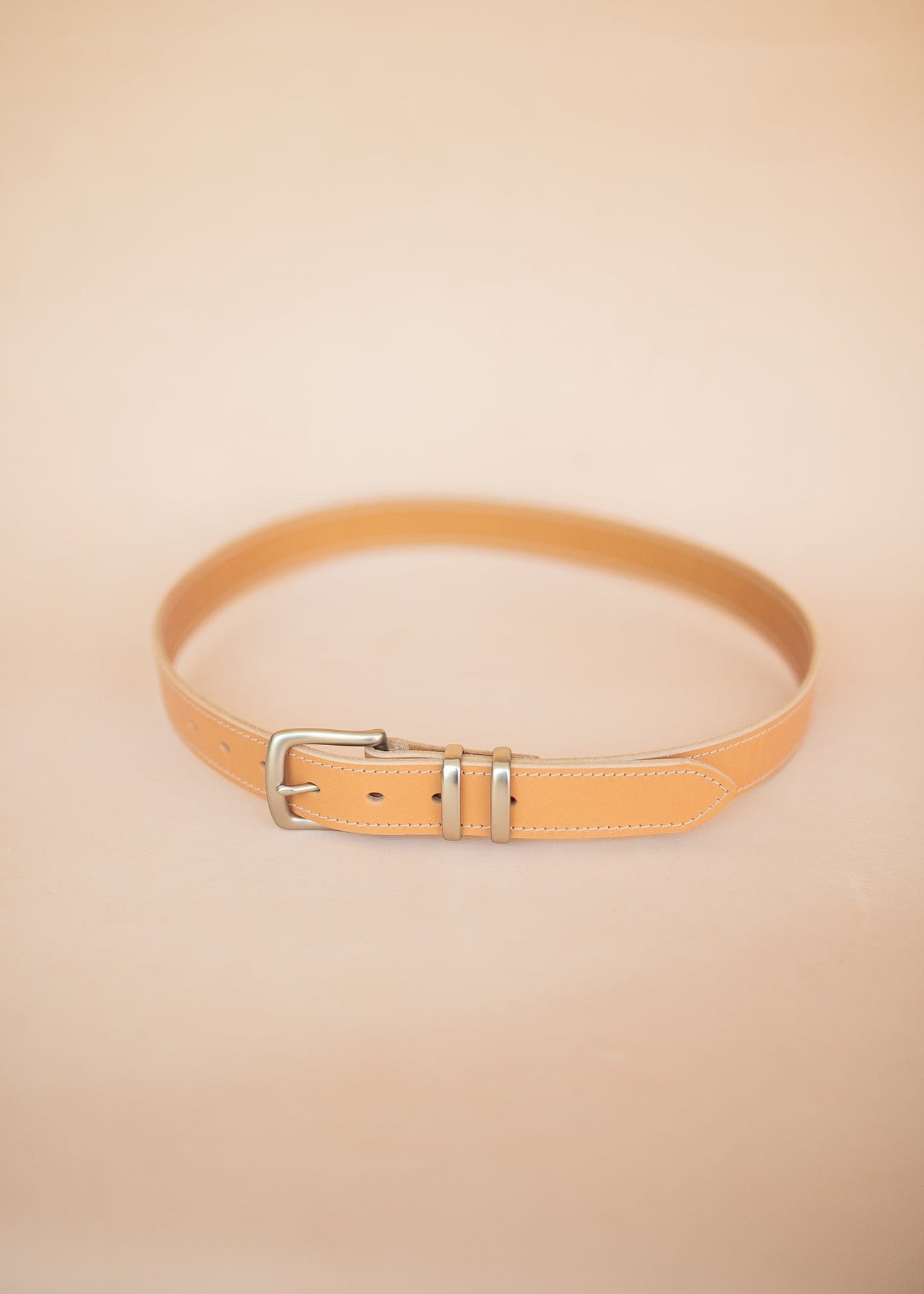 The Real McCaul Leathergoods Belts Rancher Belt 35mm - Natural Australian Made Australian Owned Australian Made Solid Leather Full Grain Rancher Belt- Brass Buckle - Natural