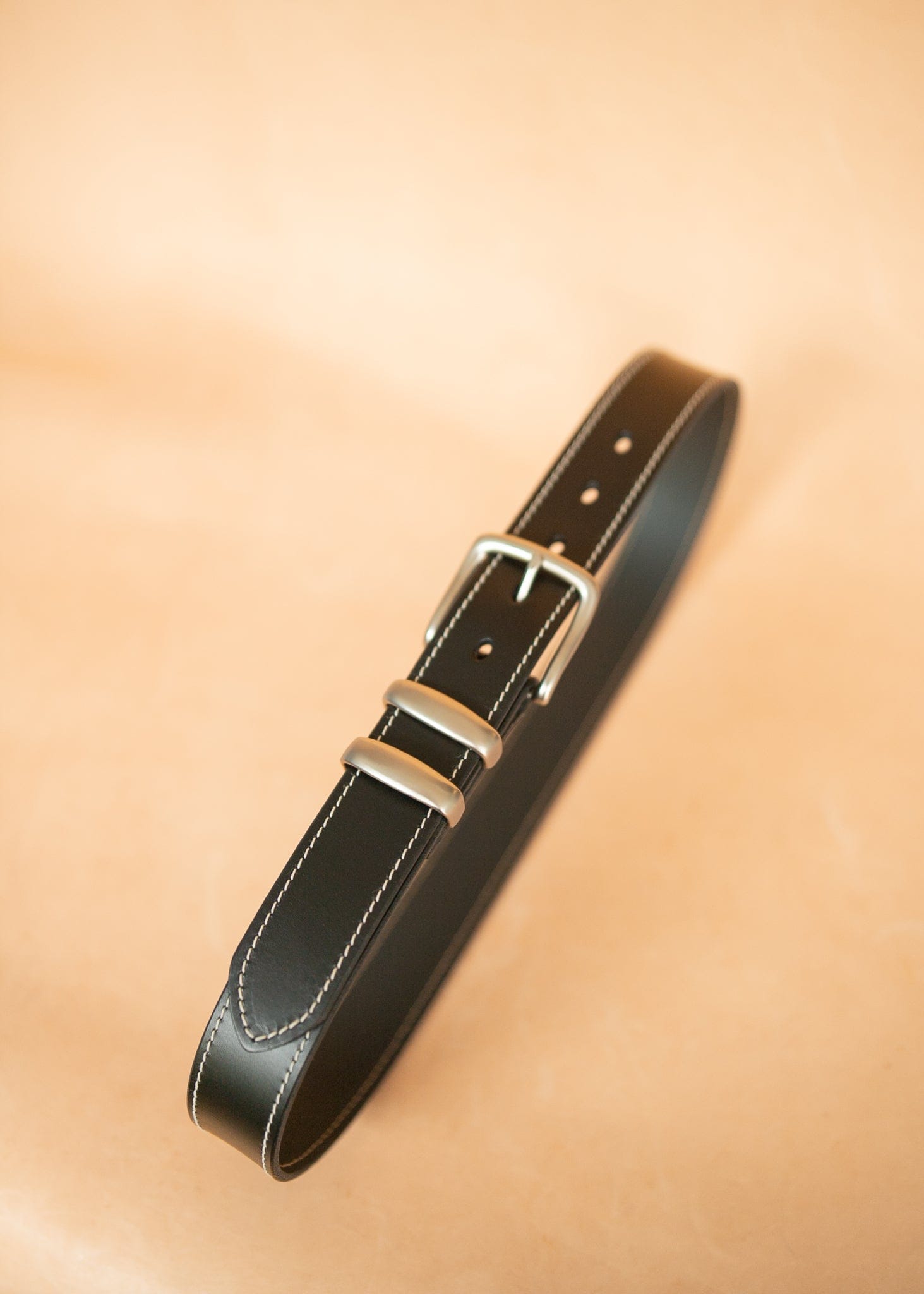 The Real McCaul Leathergoods Belts Rancher Belt 38mm - Black Australian Made Australian Owned Australian Made Solid Leather Full Grain Rancher Belt- Black