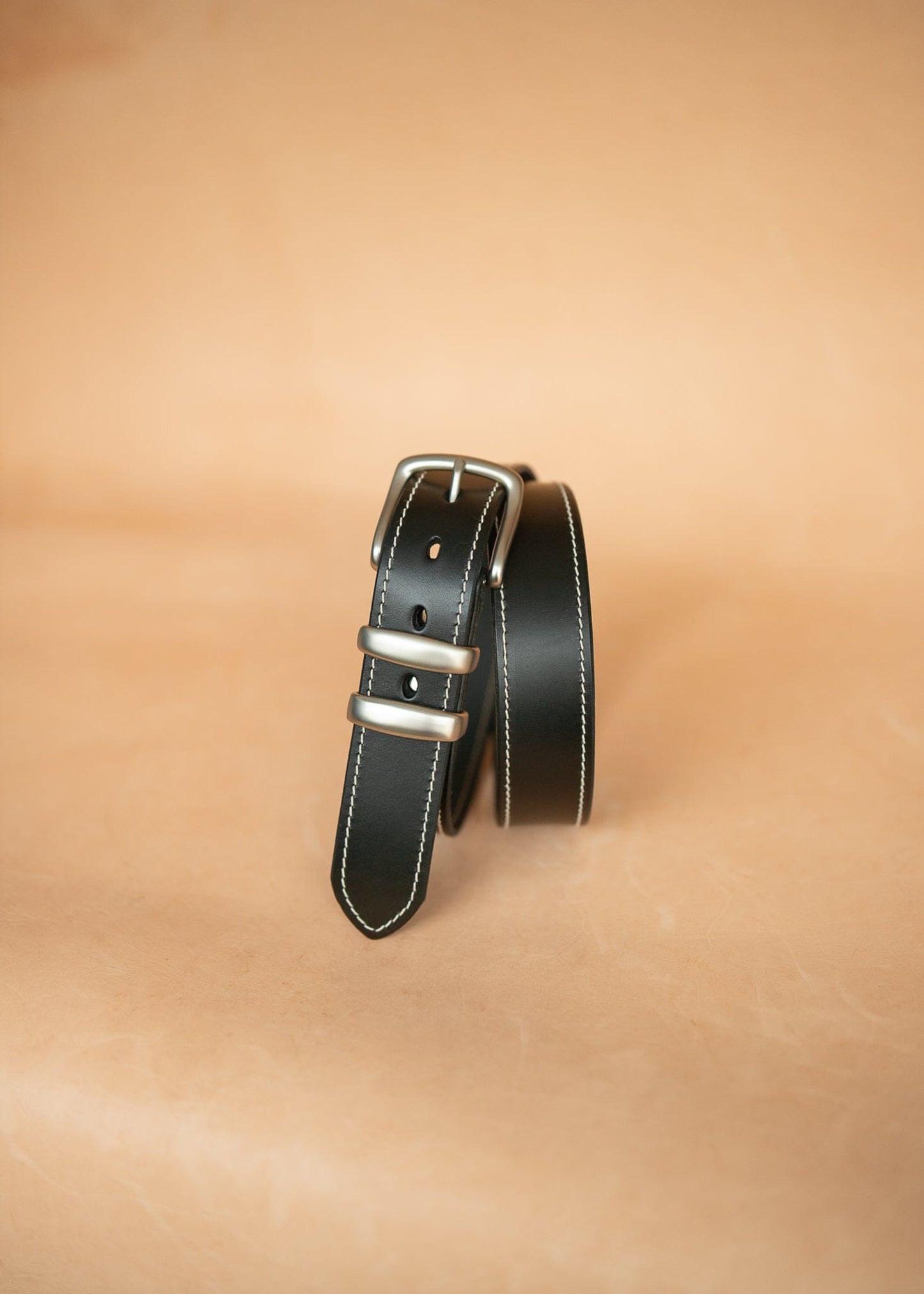 The Real McCaul Leathergoods Belts Rancher Belt 38mm - Black Australian Made Australian Owned Australian Made Solid Leather Full Grain Rancher Belt- Black