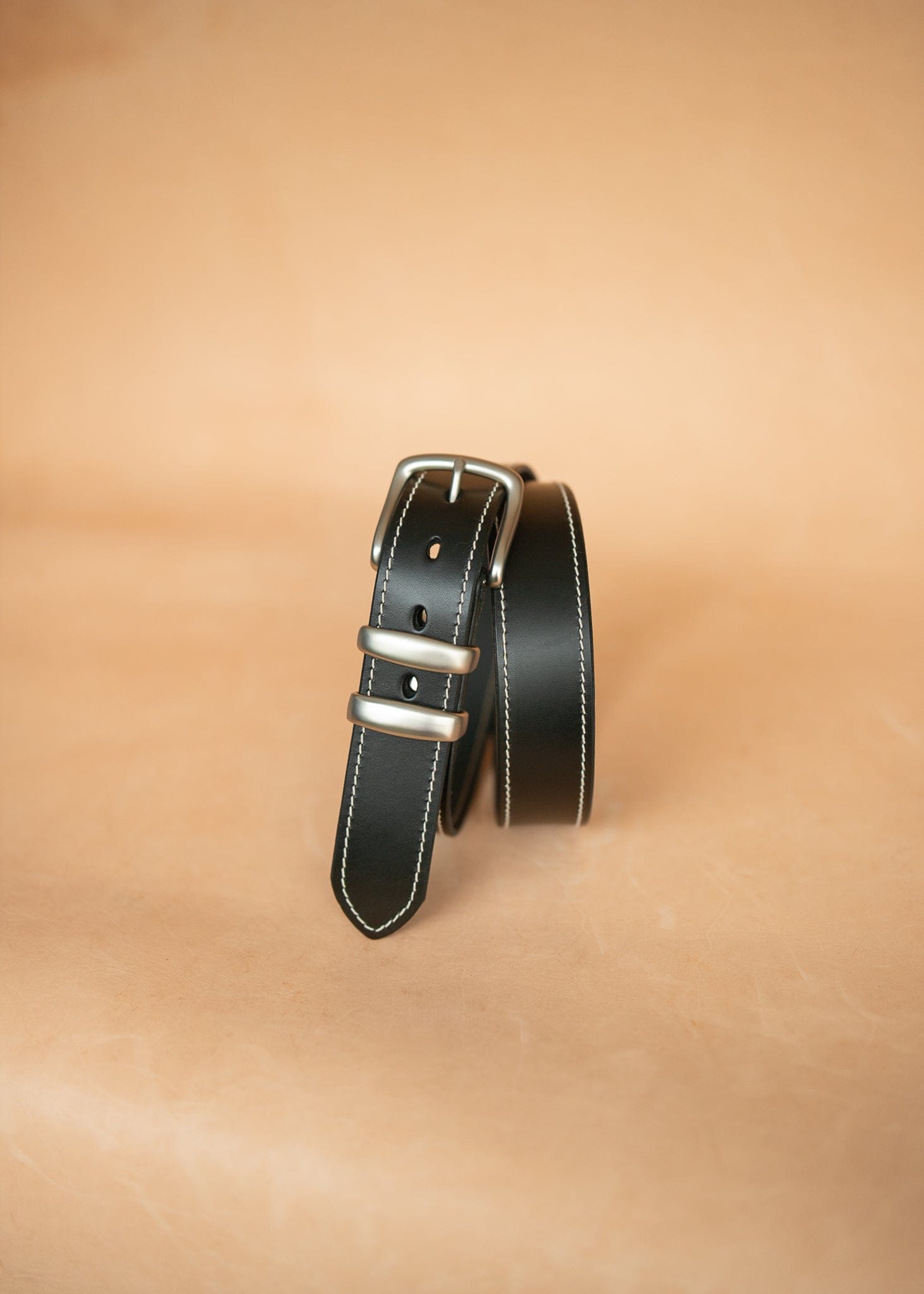 The Real McCaul Leathergoods Belts Rancher Belt 38mm - Black Australian Made Australian Owned Australian Made Solid Leather Full Grain Rancher Belt- Black