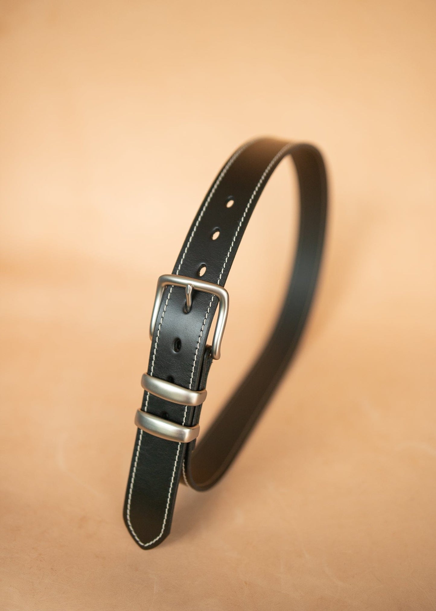 The Real McCaul Leathergoods Belts Rancher Belt 38mm - Black Australian Made Australian Owned Australian Made Solid Leather Full Grain Rancher Belt- Black