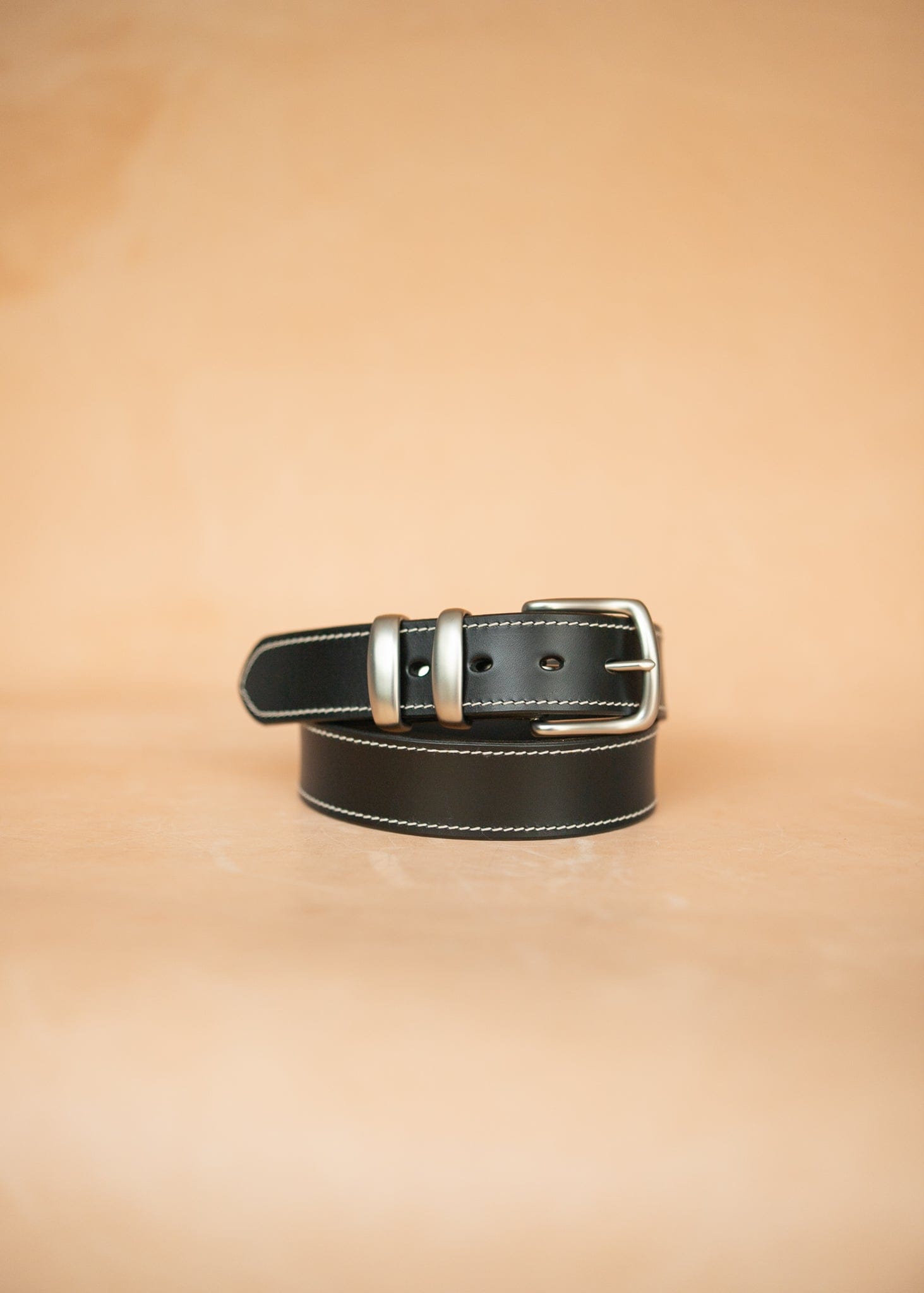 The Real McCaul Leathergoods Belts Rancher Belt 38mm - Black Australian Made Australian Owned Australian Made Solid Leather Full Grain Rancher Belt- Black